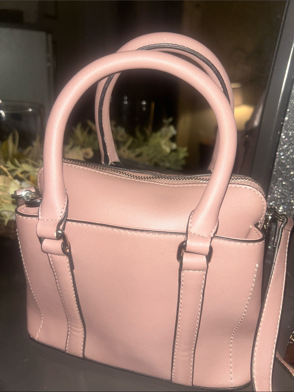 Steven Madden Classic Pink Top-Handle Shoulder Bag - Women's